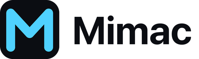 Mimac wordmark for light backgrounds